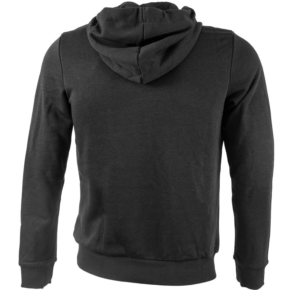 Adidas Linear Fleece Hooded Sweatshirt - Womens Black White View 2