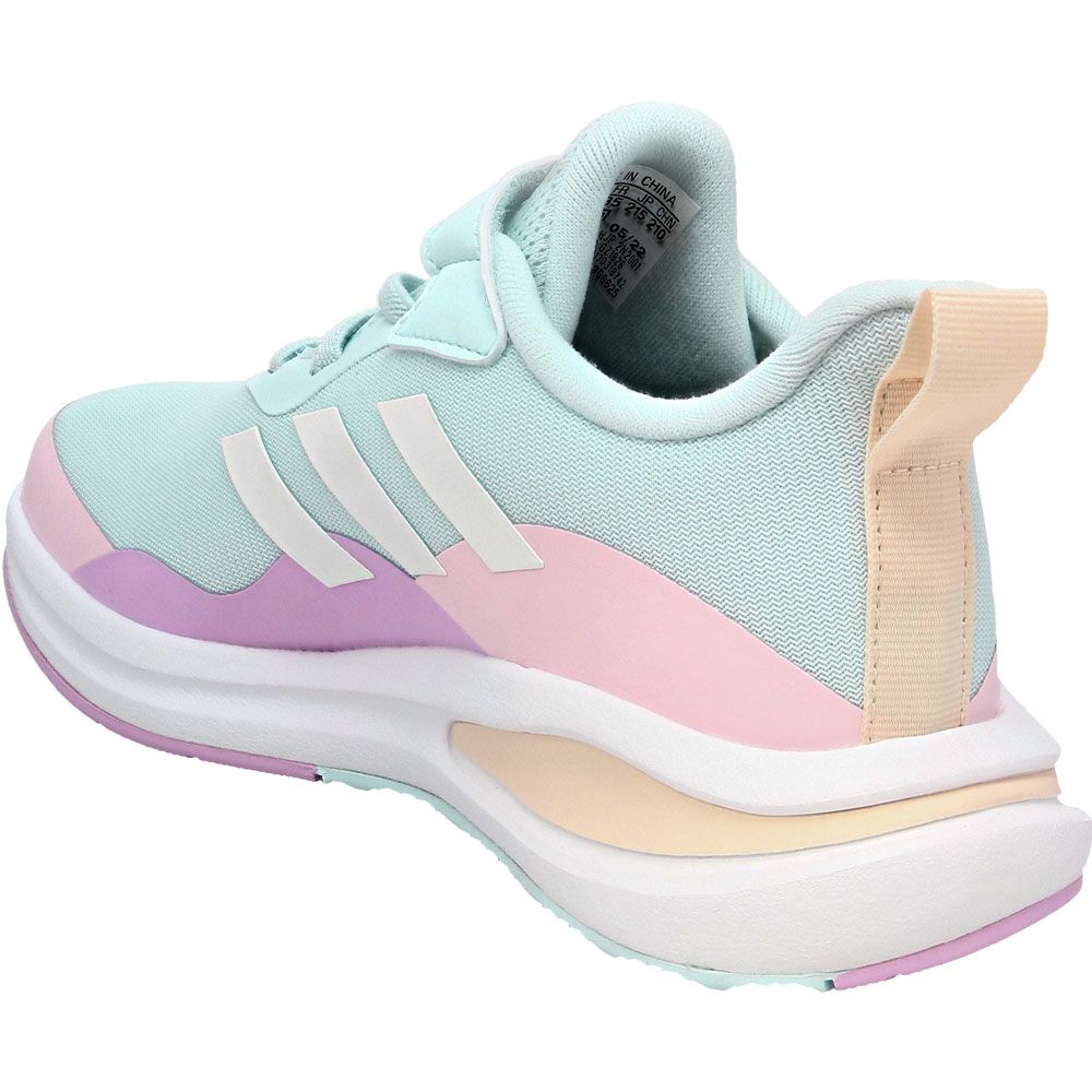 Adidas Fortarun Yth Kids Running Shoes Almost Blue Pink Back View