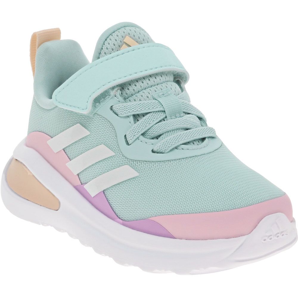 Adidas Fortarun EL Toddler Athletic Shoes Almost Blue Pink