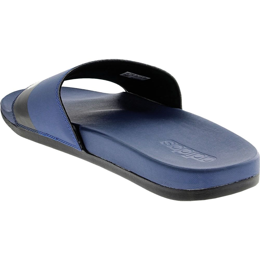 Adidas Adilette Comfort 2 Print Mens Slide Sandals Royal White Black Back View