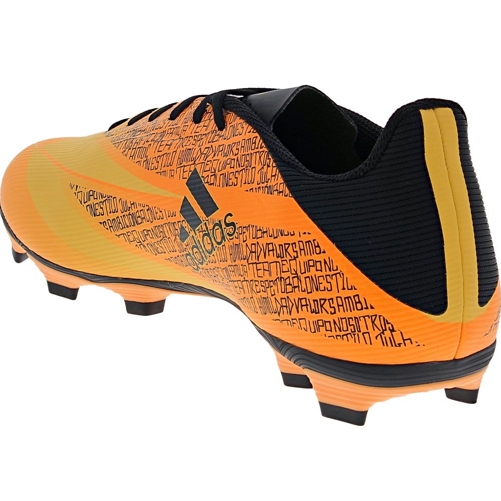 Adidas X Speedflow Messi.4 FxG Outdoor Soccer Cleats - Mens Gold Black Back View