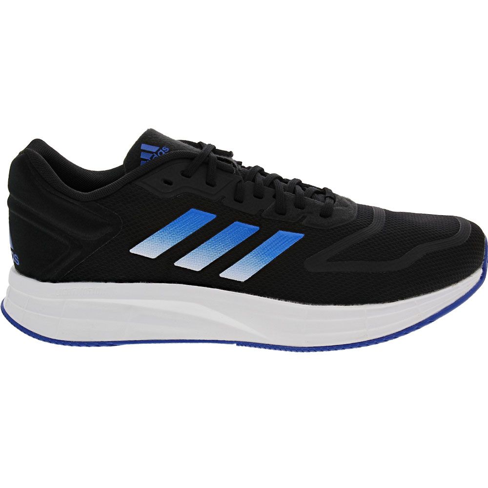 Adidas Duramo 10 Running Shoes - Mens Black Blue White Side View