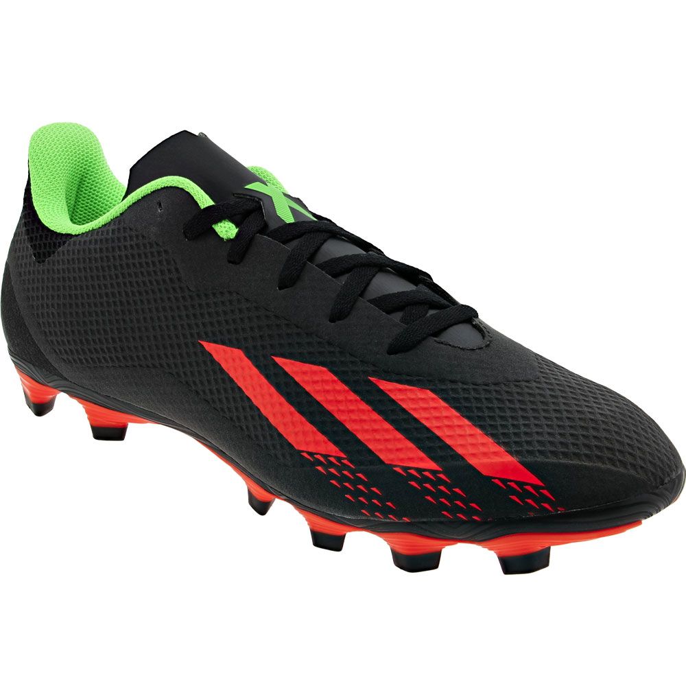 Adidas X Speedportal 4 FXG Outdoor Soccer Cleats - Mens Black Red Neon Green