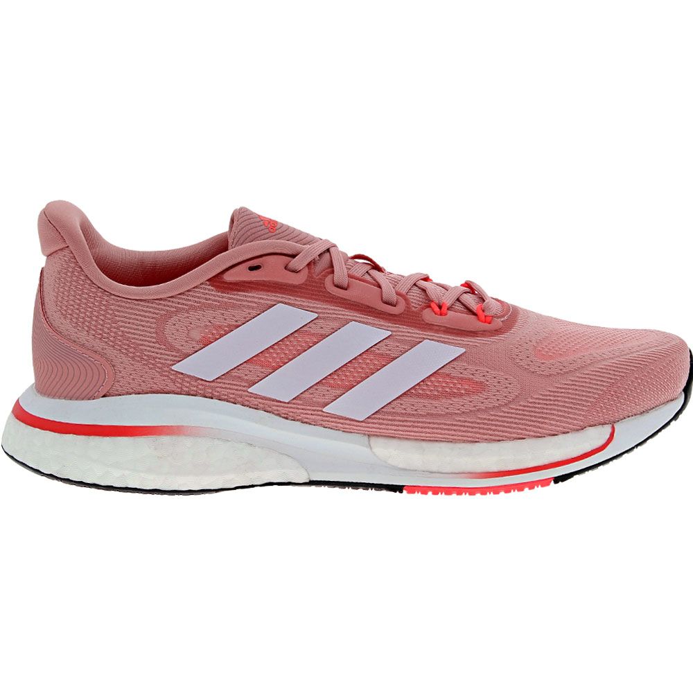 Adidas Supernova+ Womens Running Shoes Mauve Pink Turbo Side View