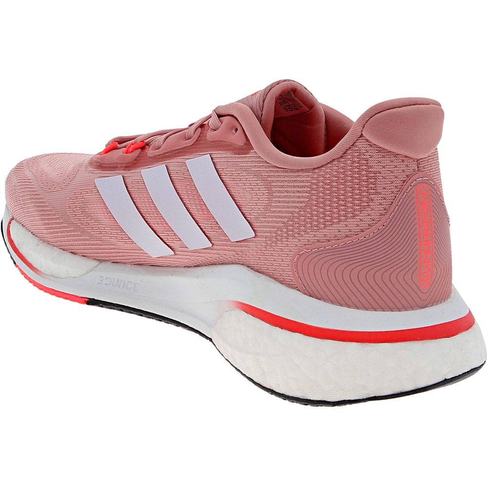 Adidas Supernova+ Womens Running Shoes Mauve Pink Turbo Back View