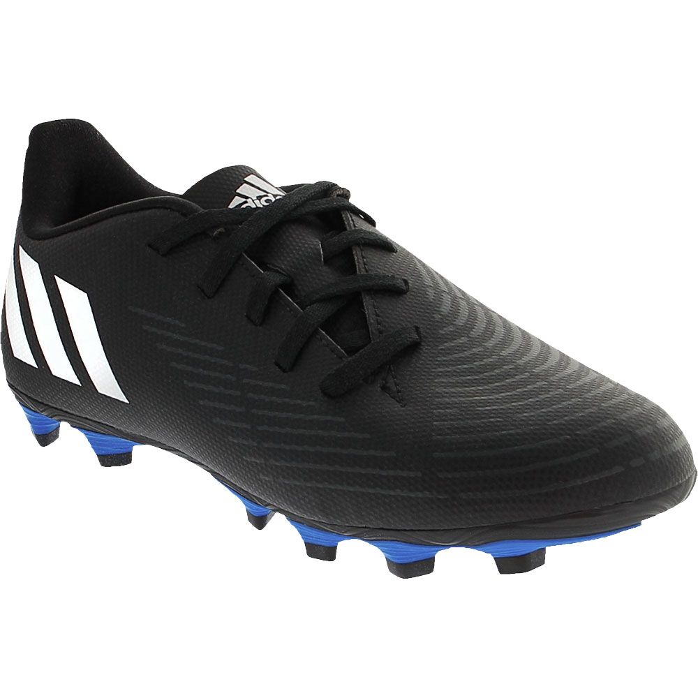 Adidas Predator Edge.4 FxG Jr Youth Outdoor Soccer Cleats Black White Blue