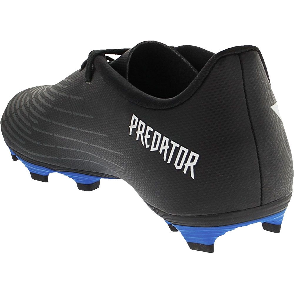 Adidas Predator Edge.4 FxG Jr Youth Outdoor Soccer Cleats Black White Blue Back View