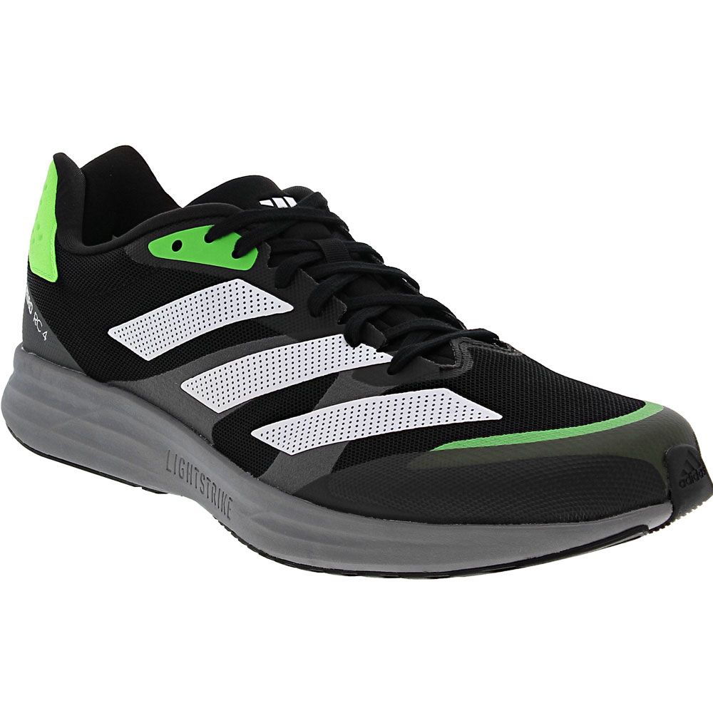 Adidas Adizero Rc 4 Running Shoes - Mens Black White Green