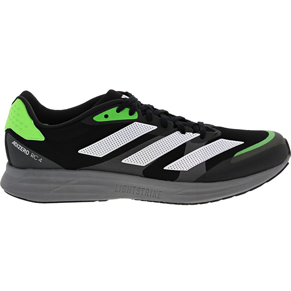 Adidas Adizero Rc 4 Running Shoes - Mens Black White Green