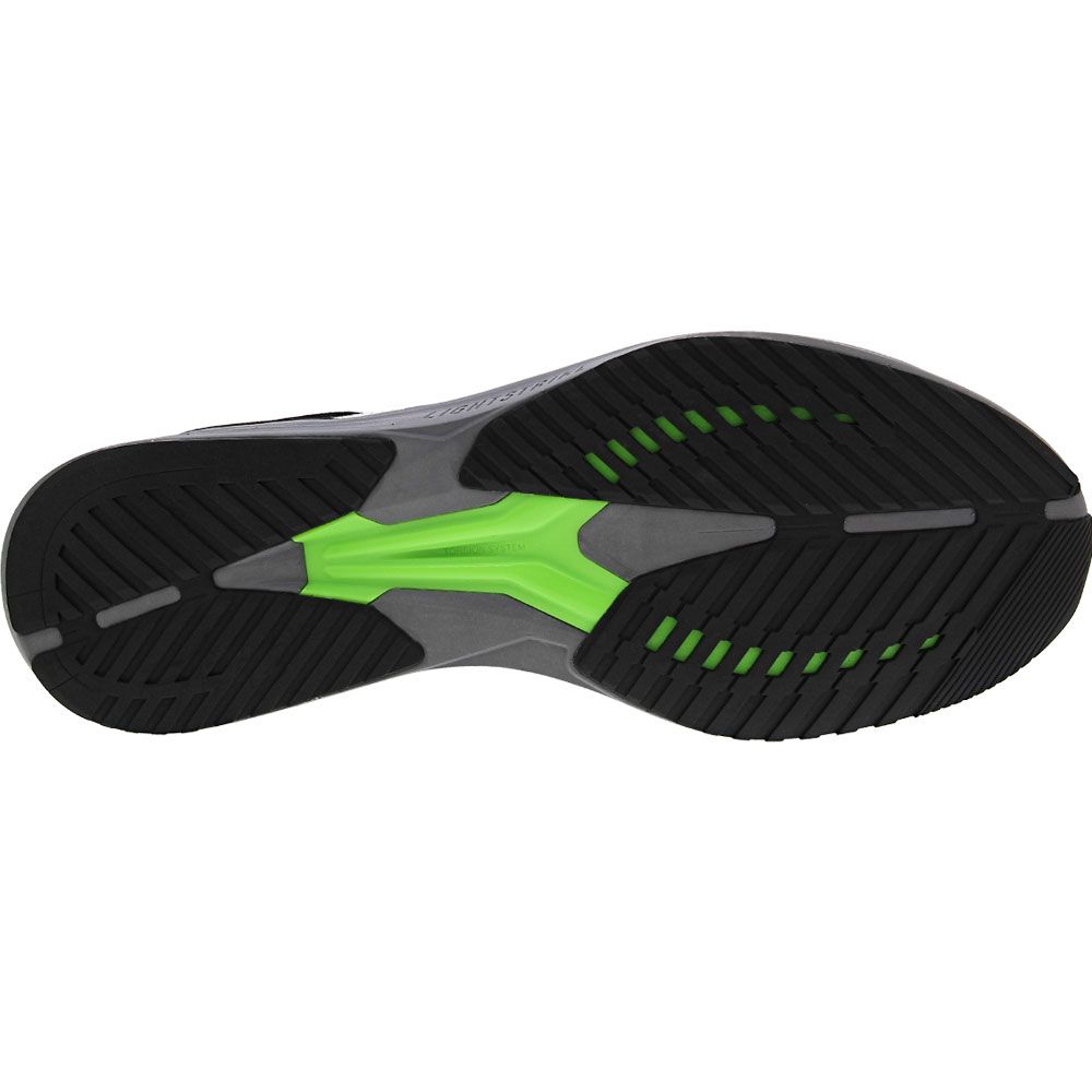 Adidas Adizero Rc 4 Running Shoes - Mens Black White Green Sole View