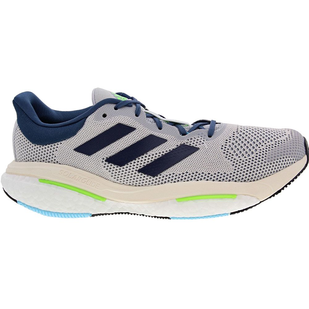 Adidas Solar Glide 5 M Running Shoes - Mens Grey Navy