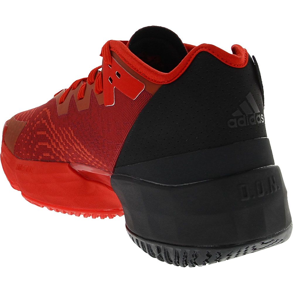 Adidas DON Issue 4 Basketball Shoes - Mens Vivid Red Black Back View