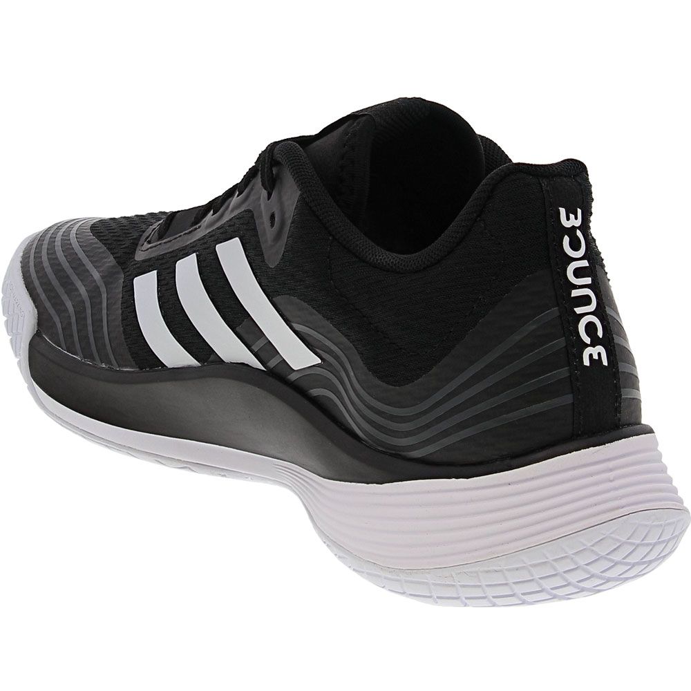 Adidas Novaflight Primegreen Volleyball Shoes - Womens Black White Back View
