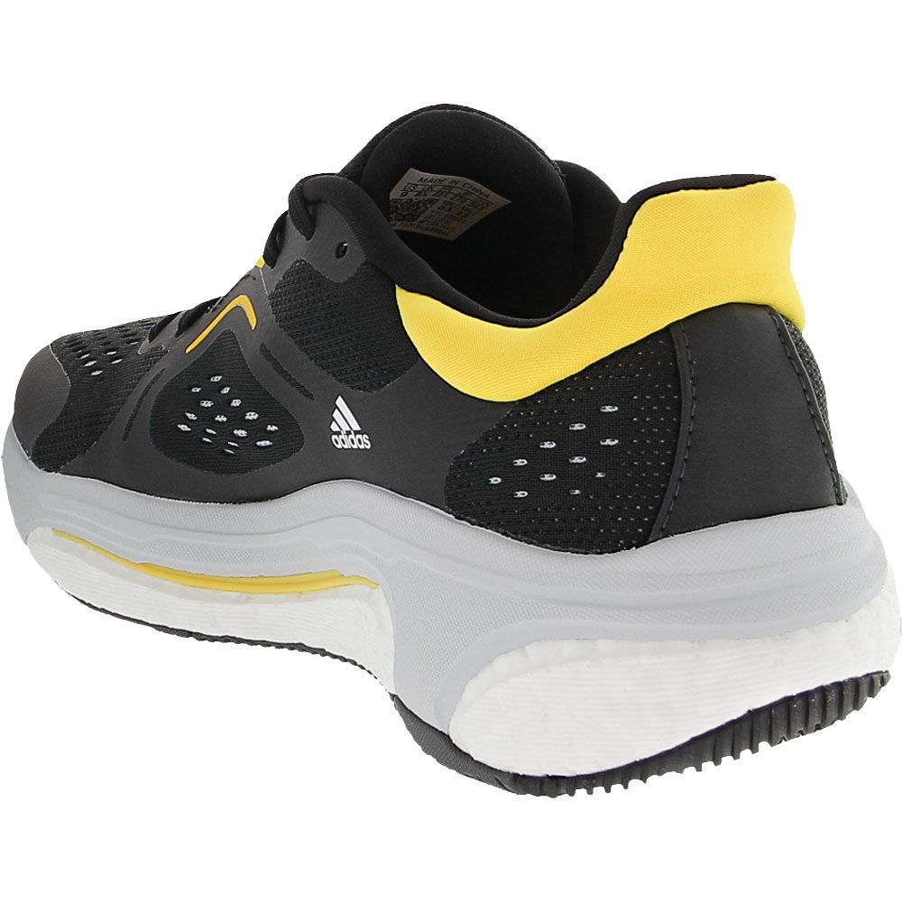 Adidas Solar Control Running Shoes - Mens Black White Back View
