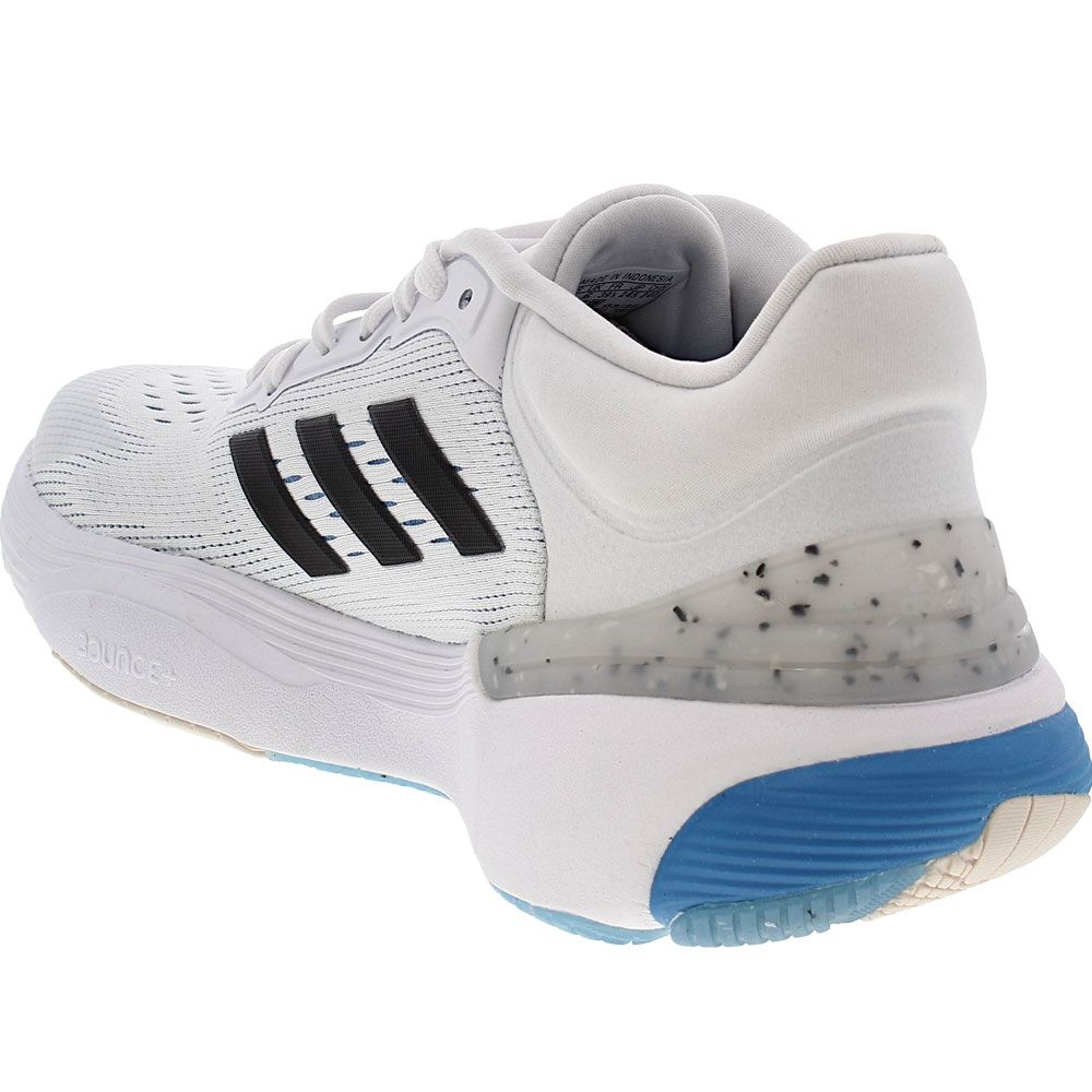 Adidas Response Super 3.0 Womens Running Shoes White Black Blue Back View