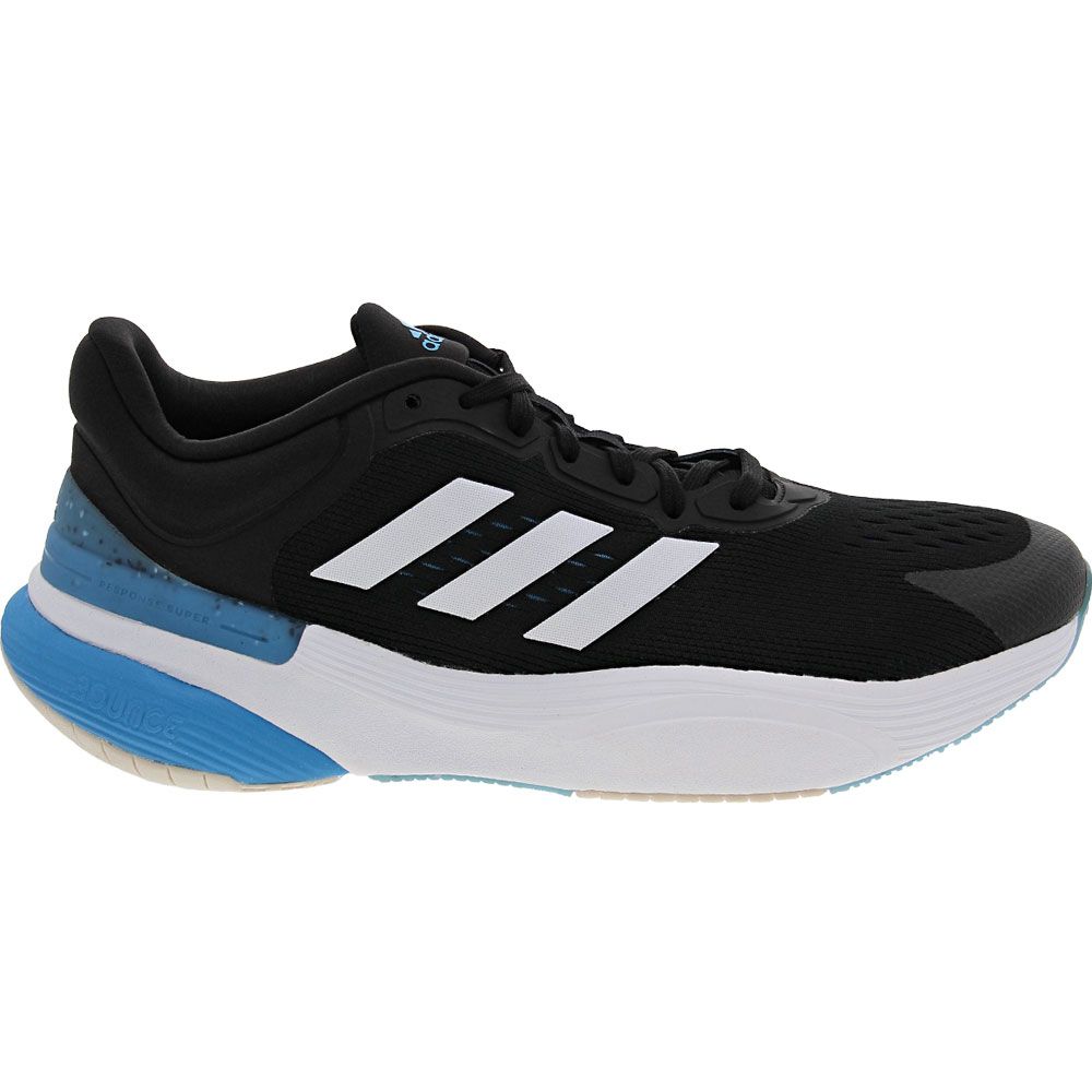Adidas Response Super 3 Running Shoes - Mens Black White Blue