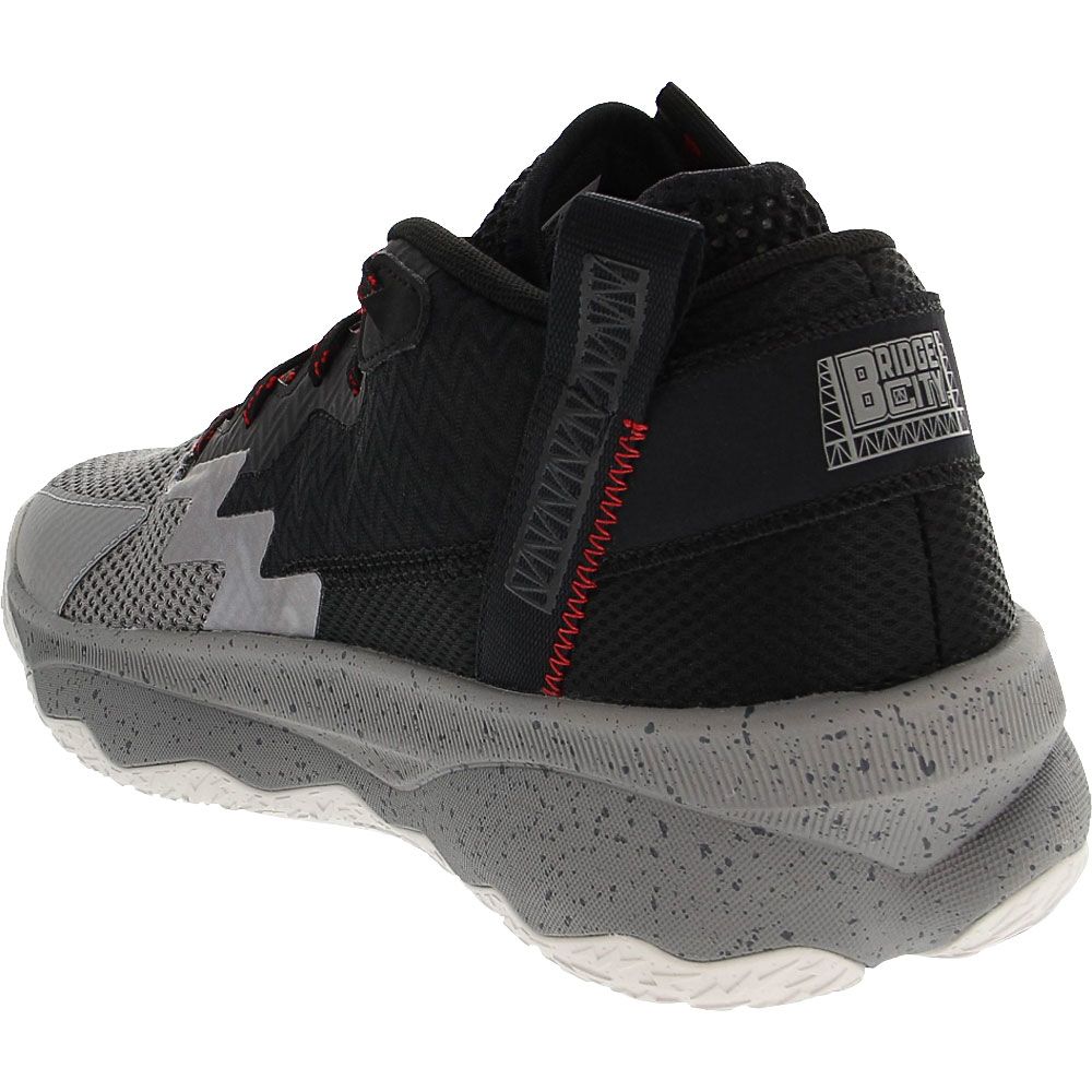 Adidas Dame 8 Basketball Shoes - Mens White Black Back View