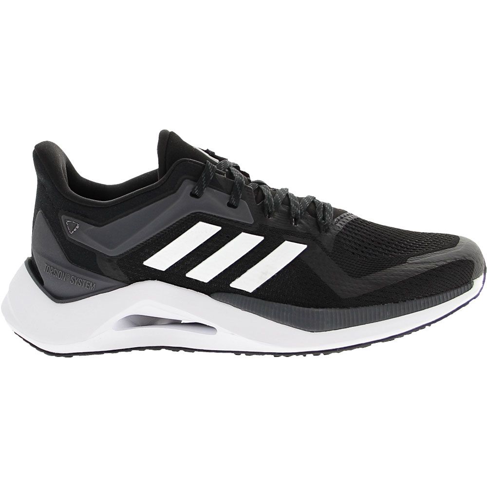 'Adidas Alphatorsion 2.0 Running Shoes - Mens Black White