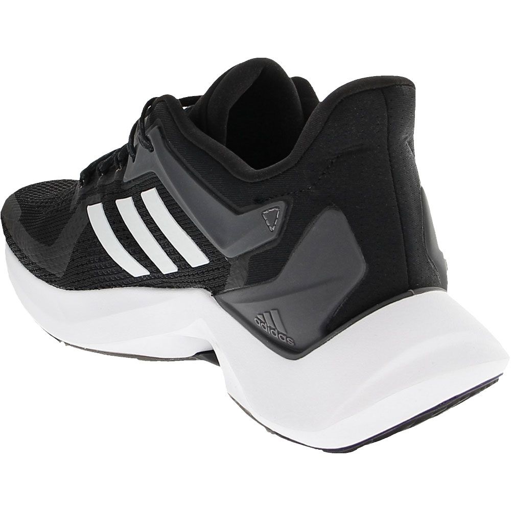 Adidas Alphatorsion 2.0 Running Shoes - Mens Black White Back View