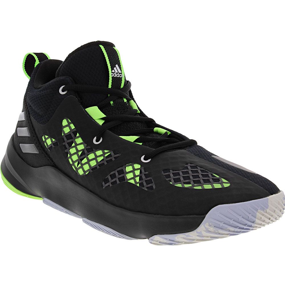 Adidas Pro N3XT 2021 Mens Basketball Shoes Black Grey Signal Green
