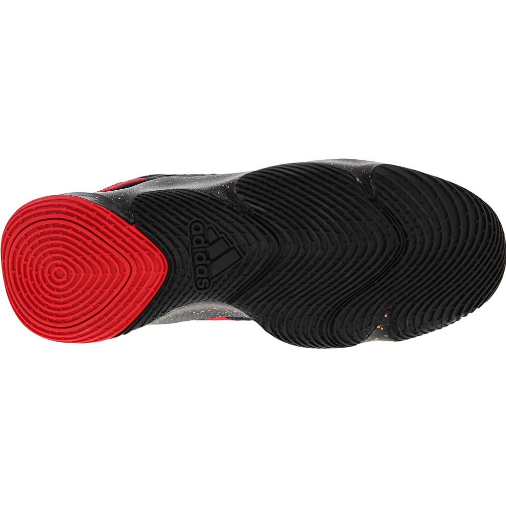 Adidas Pro N3XT 2021 Mens Basketball Shoes Core Black Vivid Red Sole View