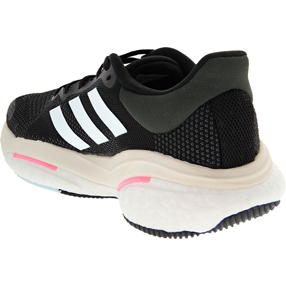 Adidas Solar Glide 5 Running Shoes - Womens Black Blue Back View