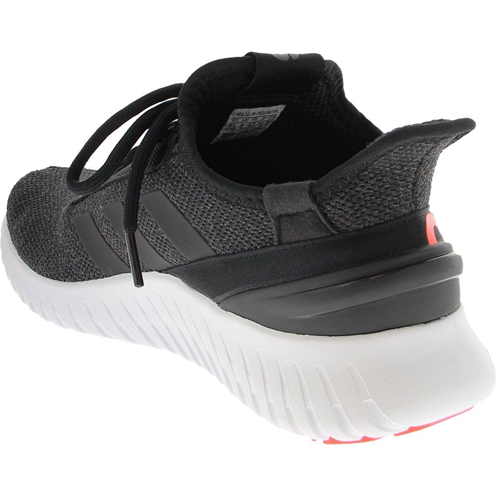 Adidas Kaptir II Running Shoes - Mens Black White Back View