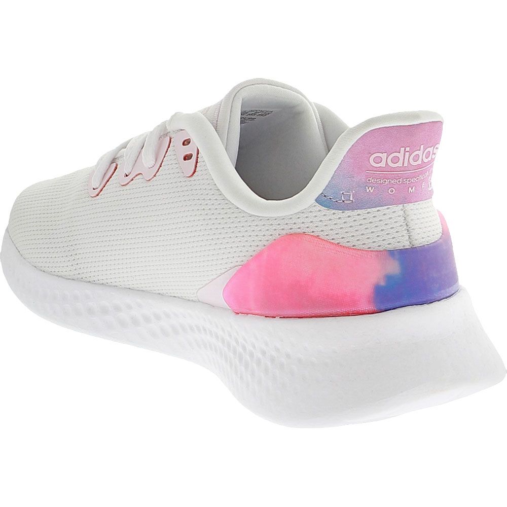 Adidas PureMotion SE Womens Running Shoes White Pink Back View