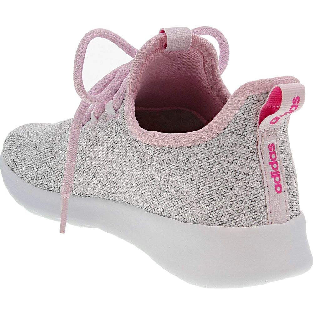 Adidas Cloudfoam Pure 2.0 Girls Lifestyle Shoes Grey Pink Back View