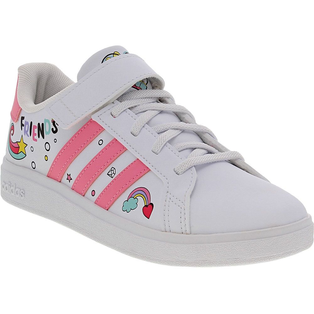 Adidas Disney Grand Court Minnie Girls Lifestyle Shoes White Pink