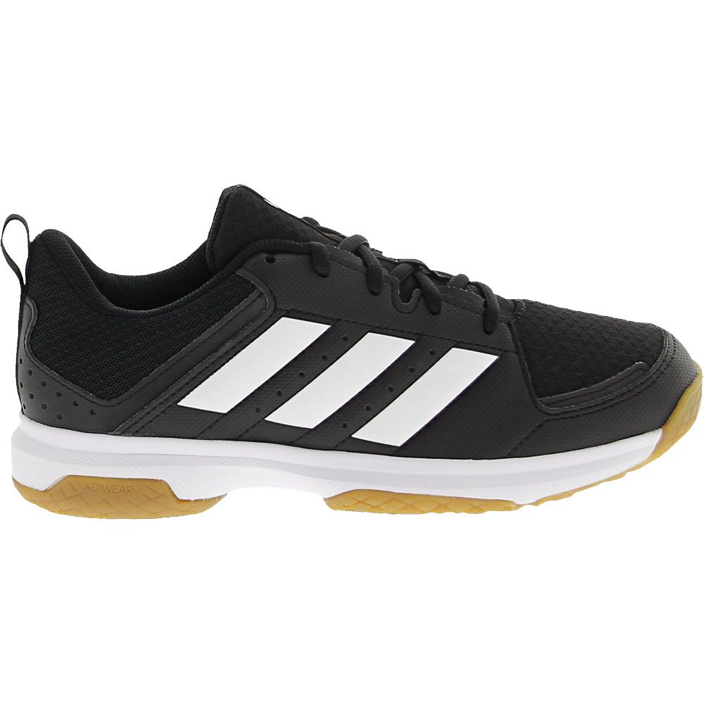 Adidas Ligra 7 Volleyball Shoes - Womens Black White Side View