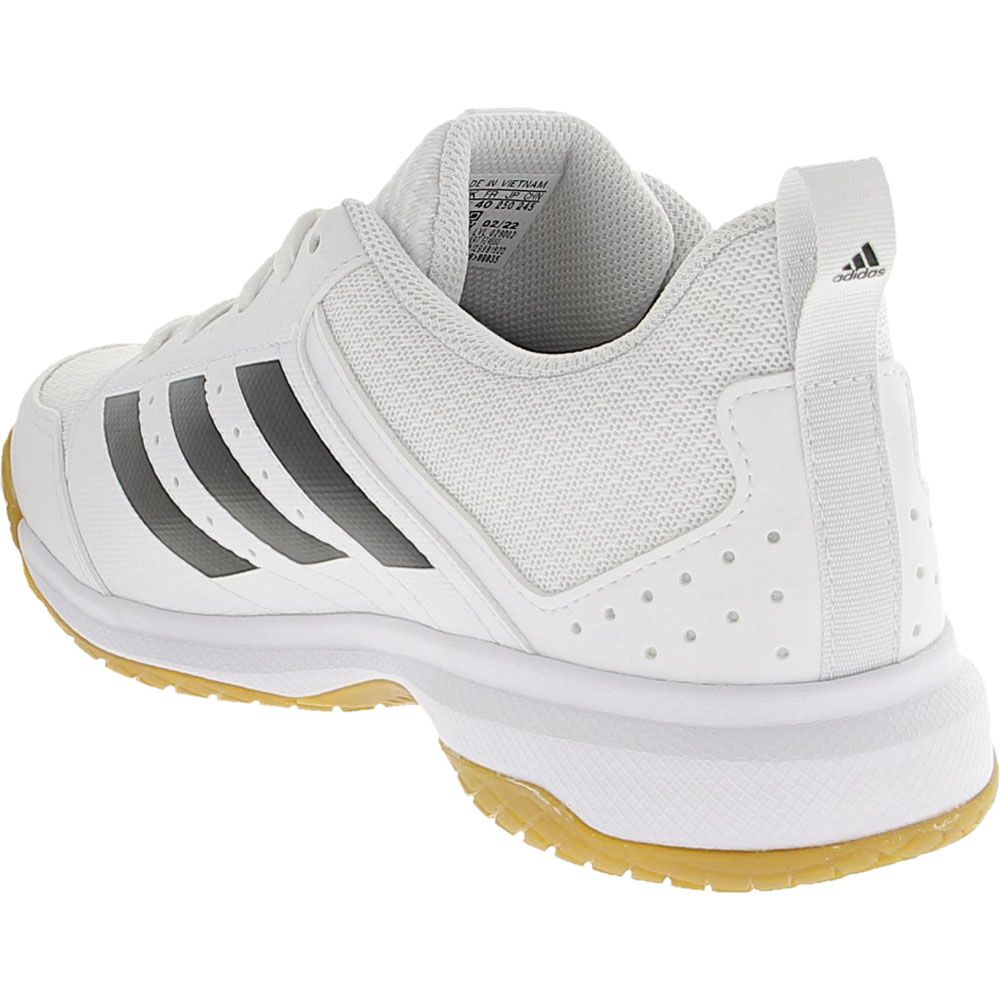 Adidas Ligra 7 Volleyball Shoes - Womens White Black Back View