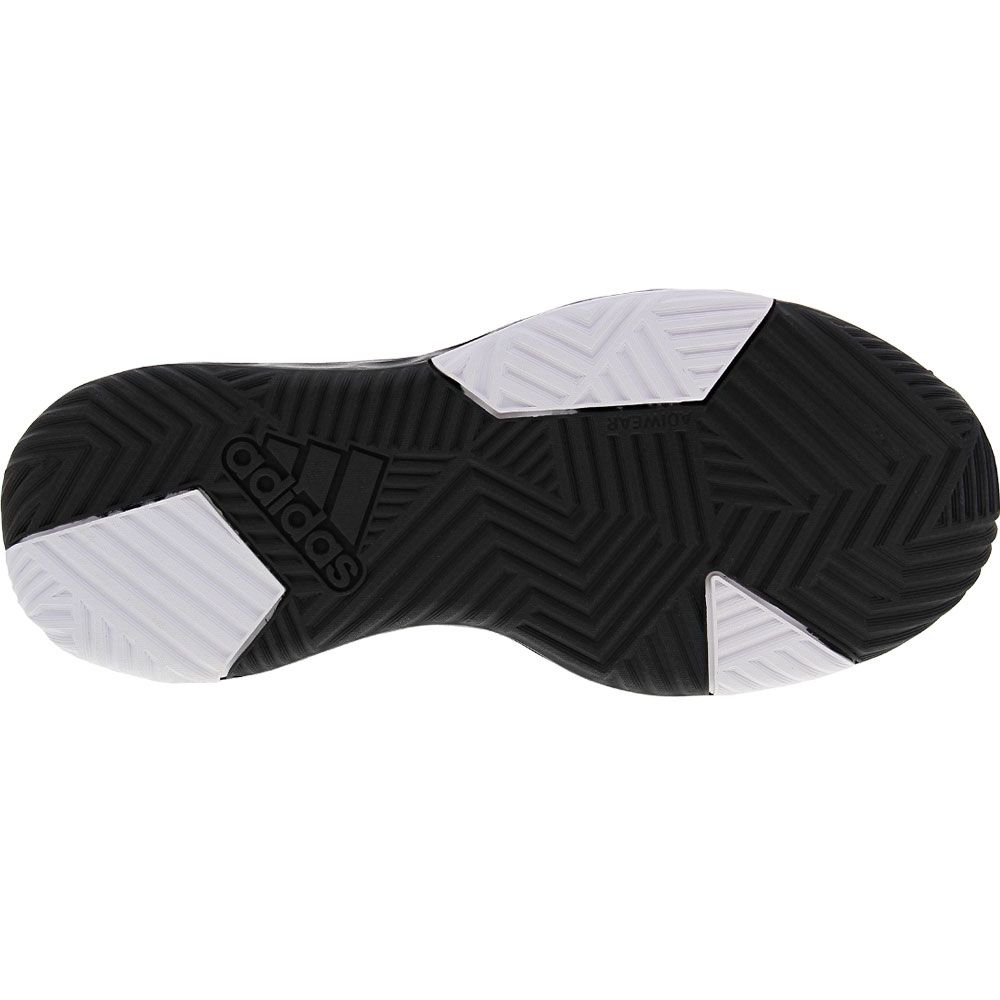 Adidas Own The Game 2 Basketball Shoes - Mens Black Black White Sole View