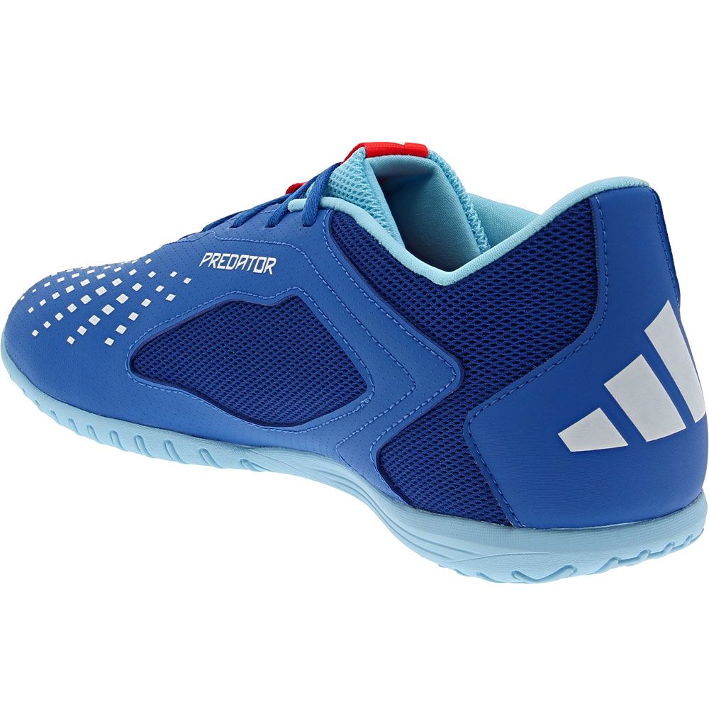 Adidas Predator Accuracy 4 In Indoor Soccer Shoes - Mens Blue Back View