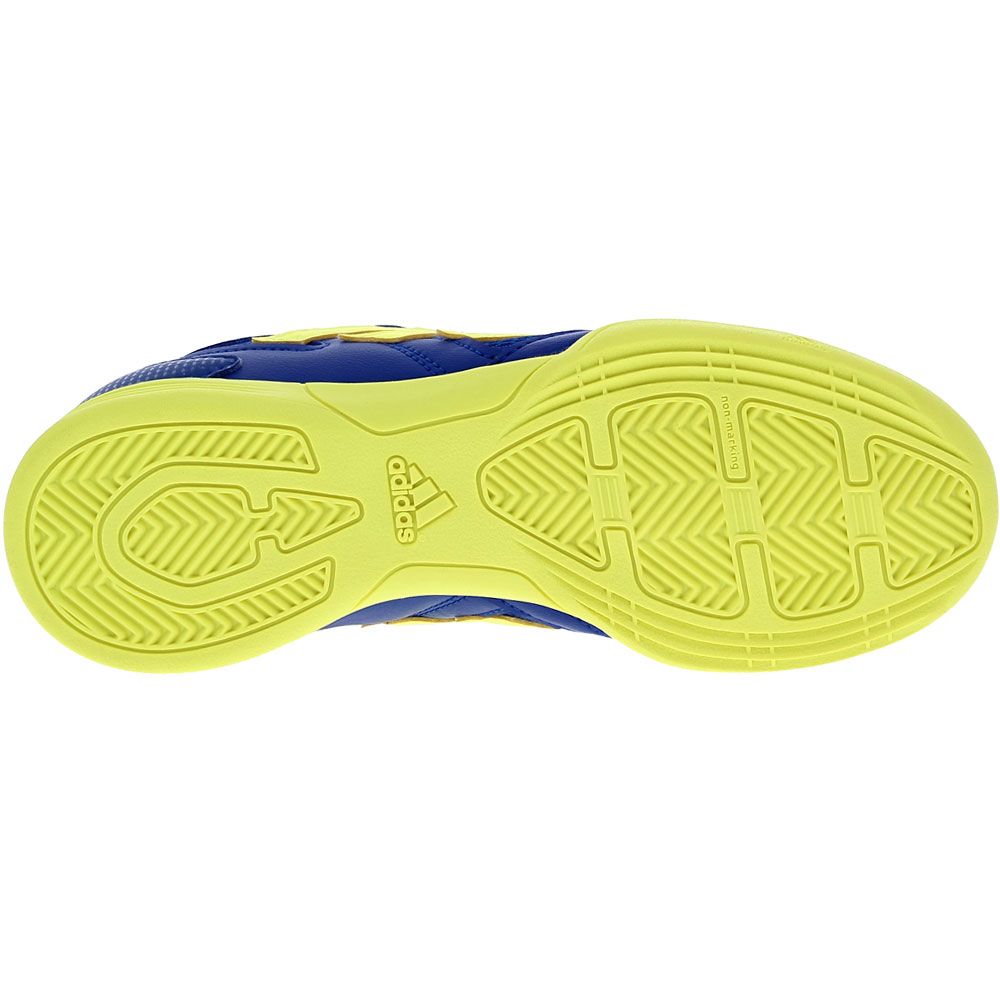 Adidas Supersala 2 Jr Indoor Soccer - Boys Blue Yellow Sole View