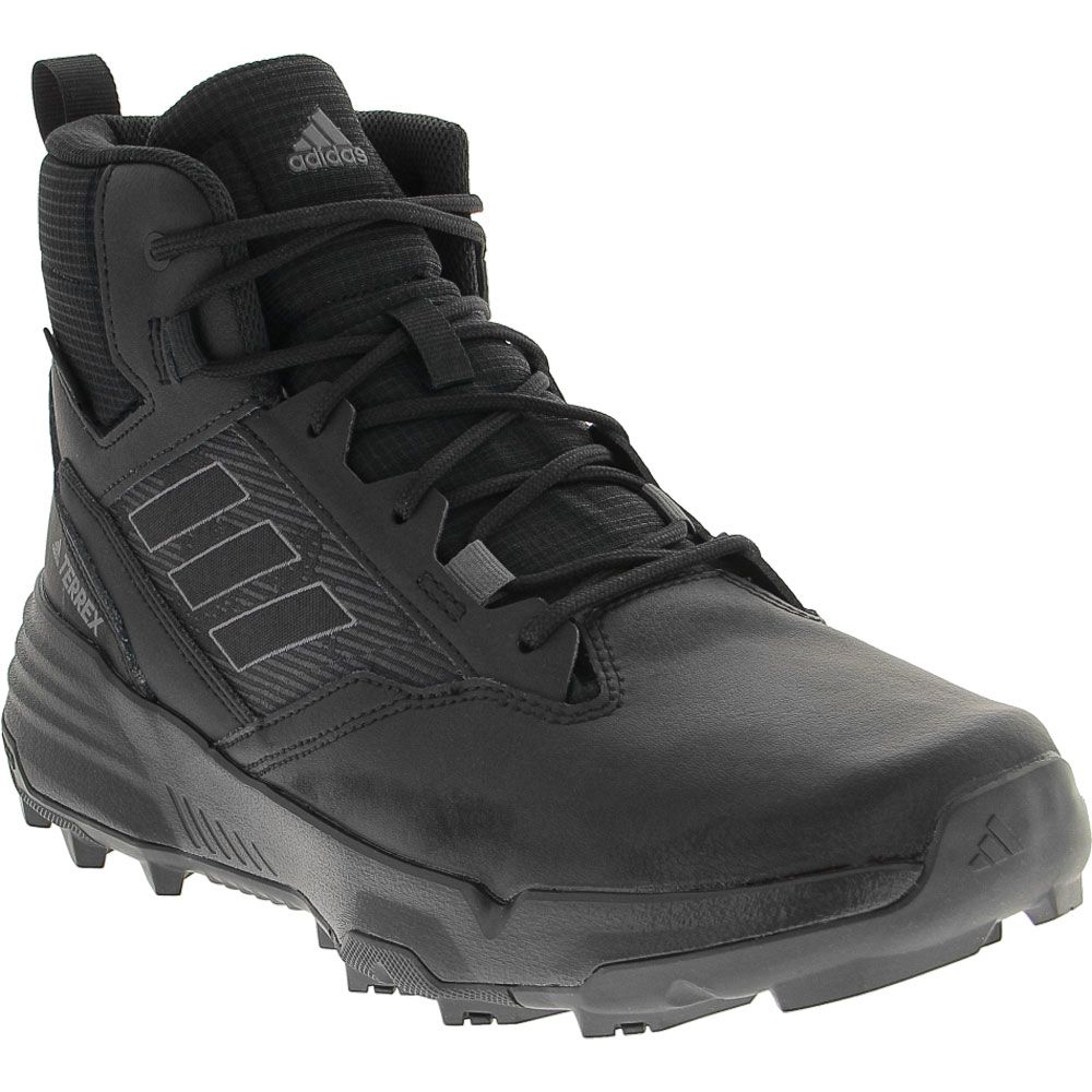 Adidas Terrex Unity Leather Mid Hiking Boots - Mens Black