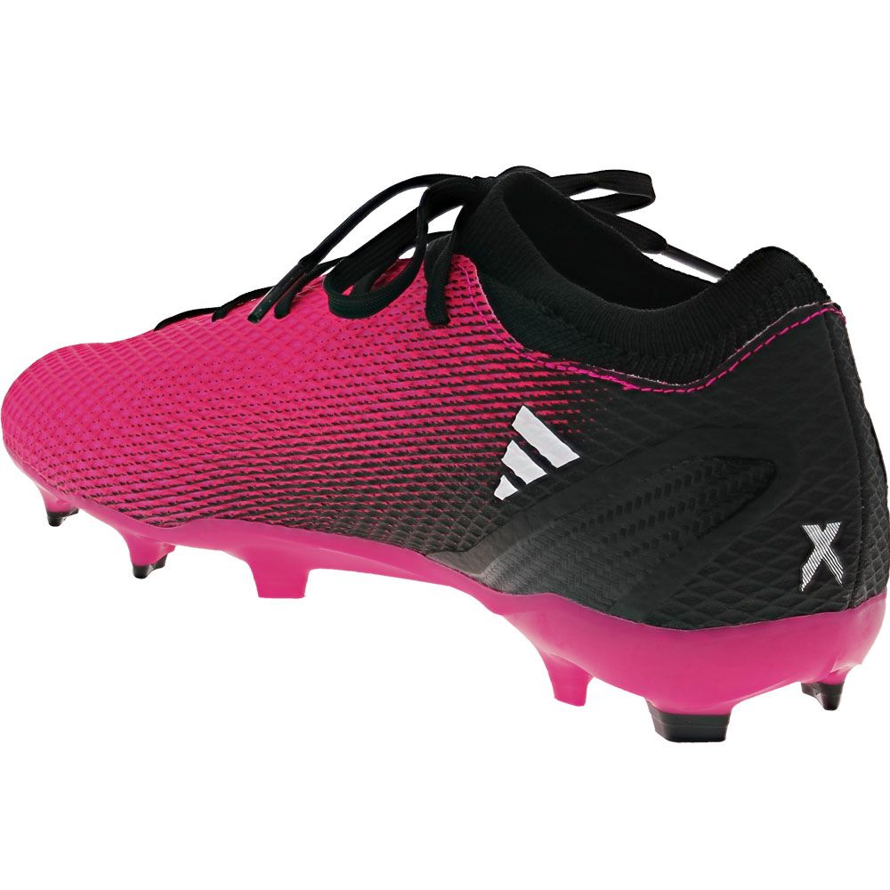 Adidas X Speedportal.3 Firm Ground Soccer Cleats - Unisex Pink Black Back View