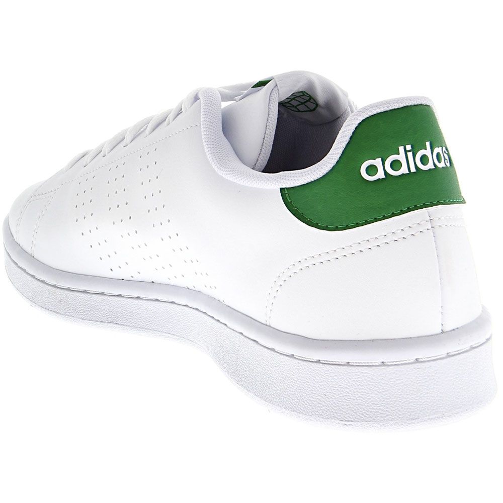 Adidas Advantage Mens Lifestyle Shoes Cloud White Green Back View