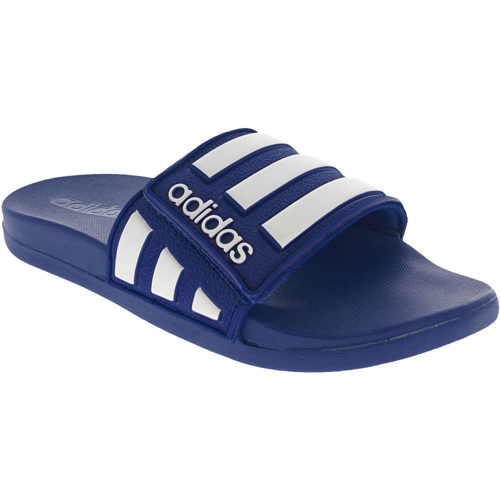 Adidas Adilette Comfort Adj Slide Sandals - Boys | Girls Royal White