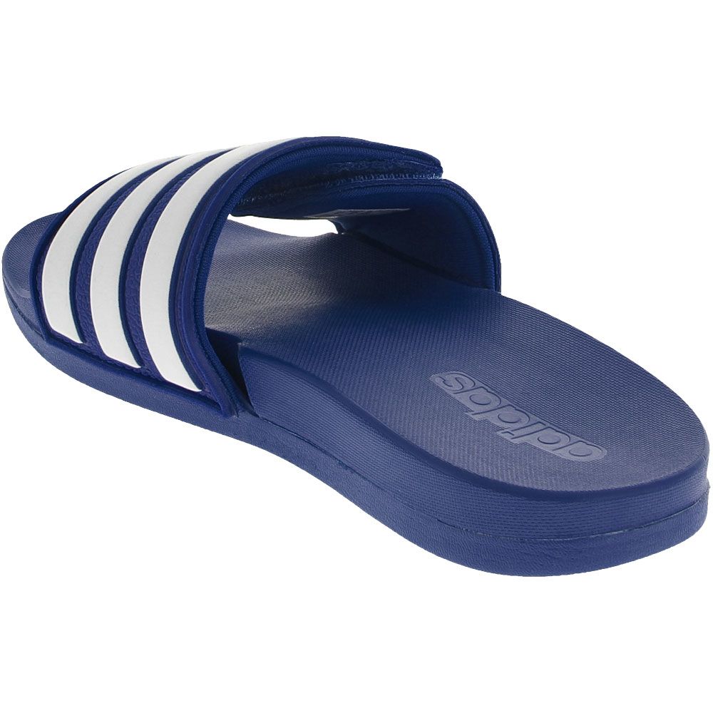 Adidas Adilette Comfort Adj Slide Sandals - Boys | Girls Royal White Back View