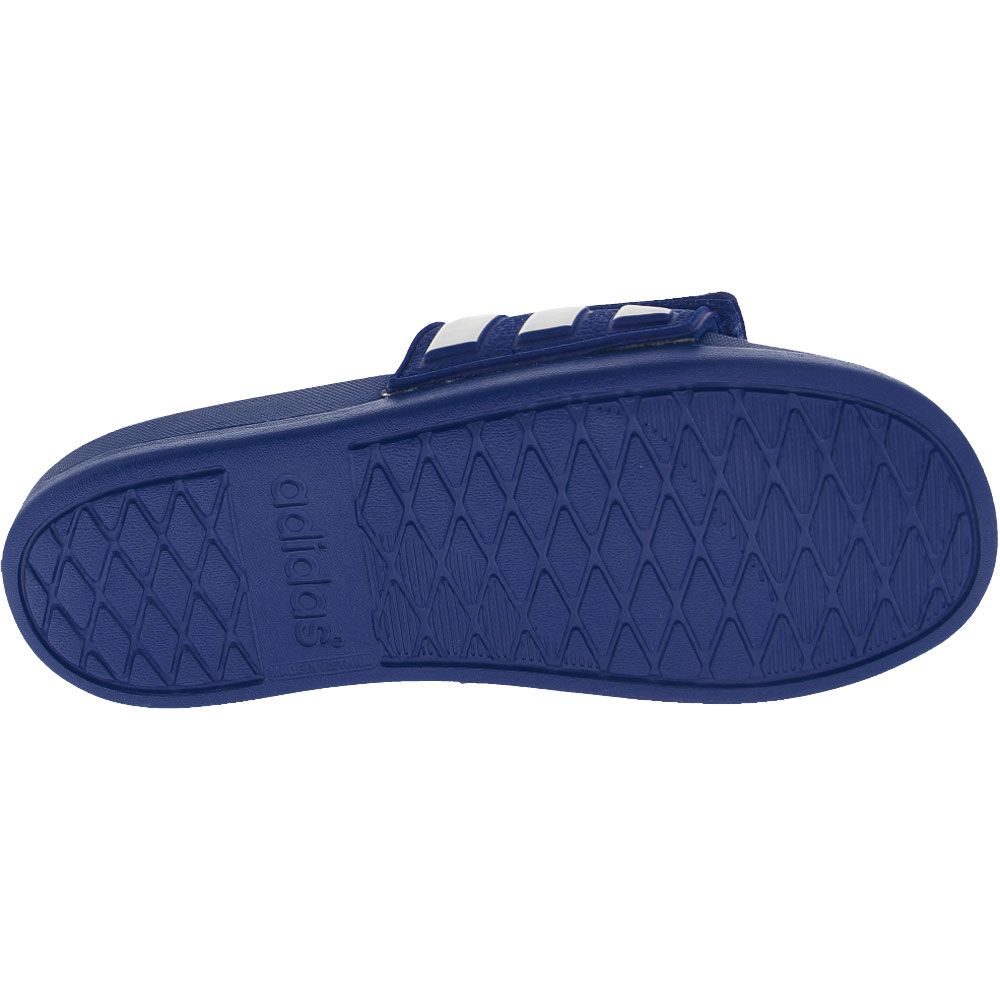Adidas Adilette Comfort Adj Slide Sandals - Boys | Girls Royal White Sole View