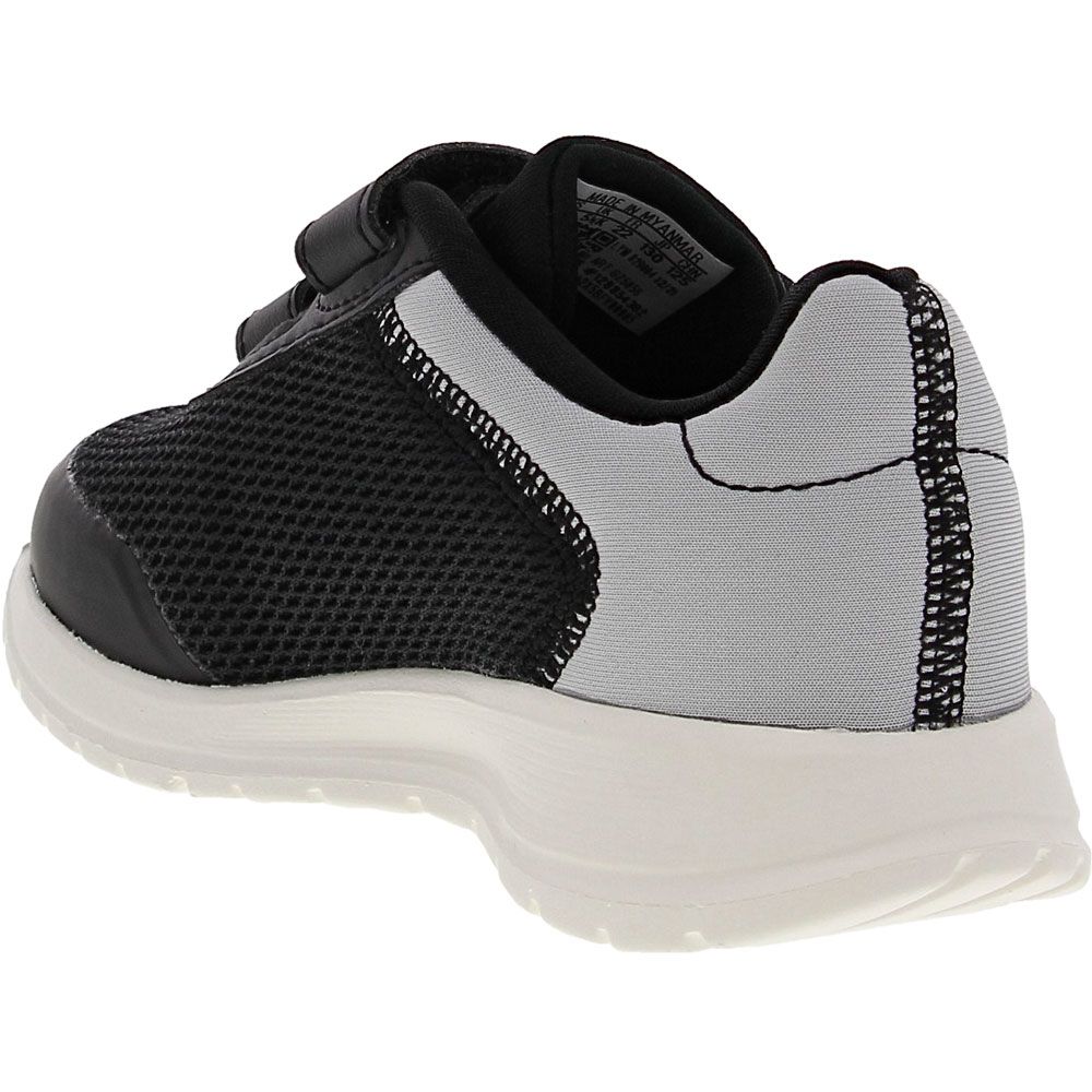 Adidas Tensaur Run 2.0 Toddler Athletic Shoes Black White Back View