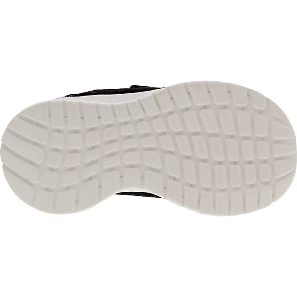 Adidas Tensaur Run 2.0 Toddler Athletic Shoes Black White Sole View