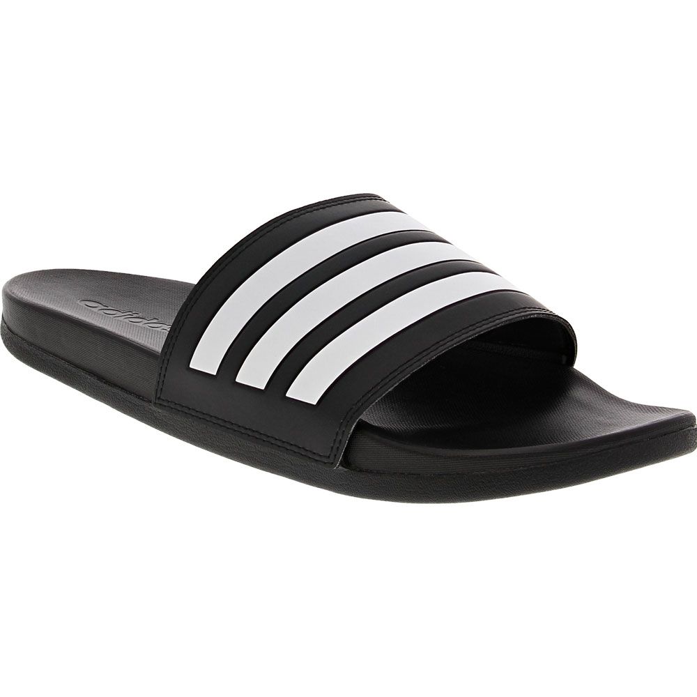 Adidas Adilette Comfort 2 Slide Sandal - Mens Black White