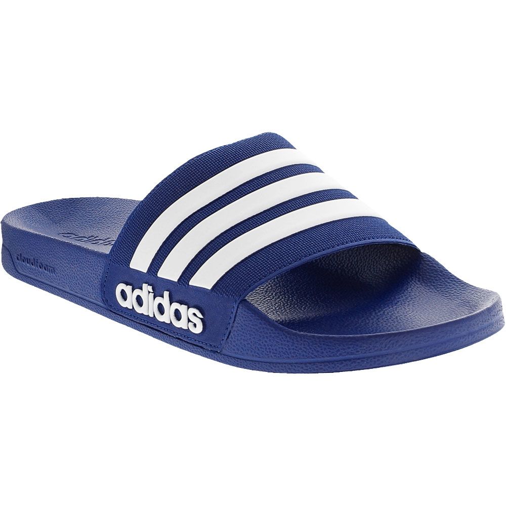 Adidas Adilette Shower Stripe Water Sandals - Mens Royal