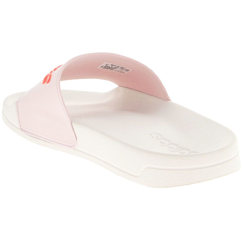 Adidas Adilette Shower Retro Sandals - Womens Almost Pink Acid Red White Back View