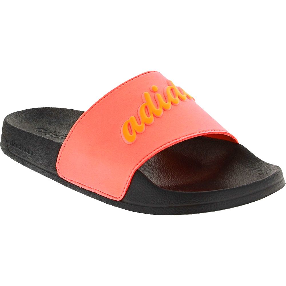 Adidas Adilette Shower Retro Sandals - Womens Acid Red Flash Orange Black