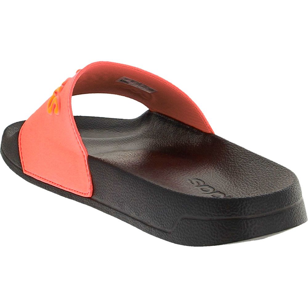 Adidas Adilette Shower Retro Sandals - Womens Acid Red Flash Orange Black Back View