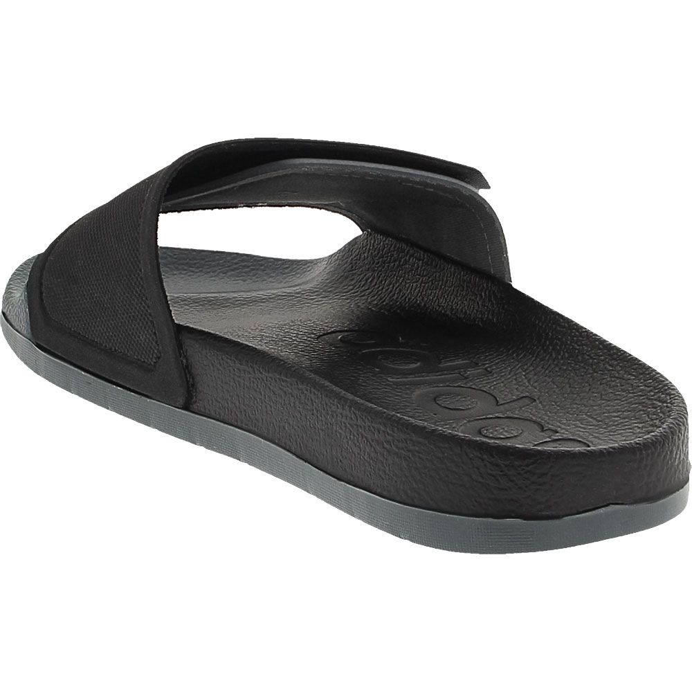 Adidas Adilette TND Mens Slide Sandals Black White Grey Back View