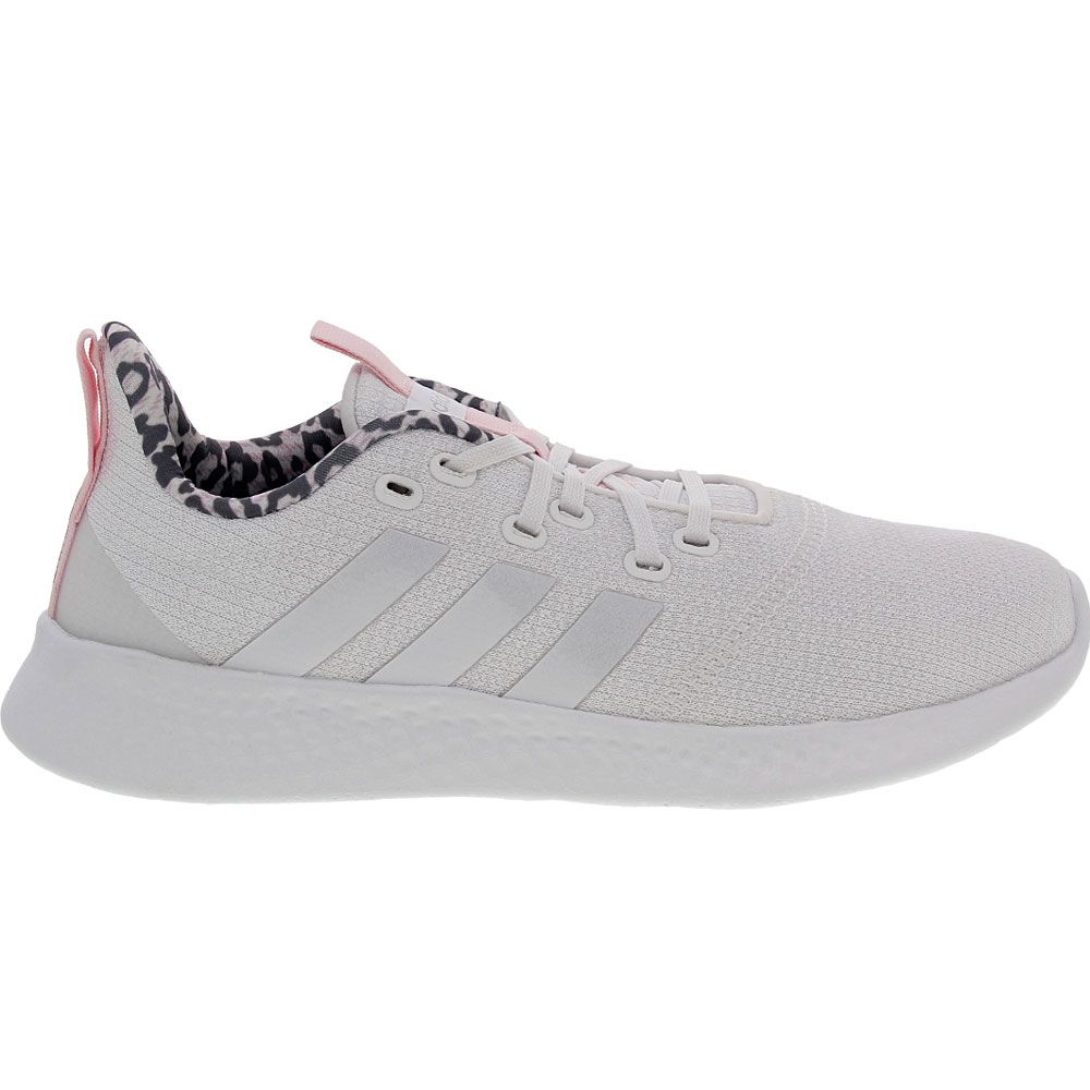Adidas Puremotion Running Shoes - Womens White Pink Leopard Side View